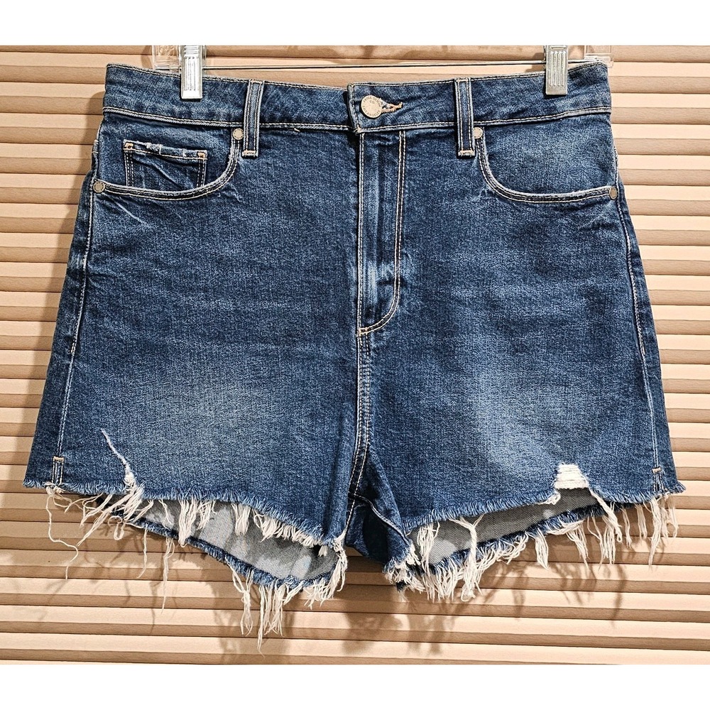 Paige Margot Short Lindsay Destructed Womens 29 Raw Hem‎ Cut-off Denim Shorts